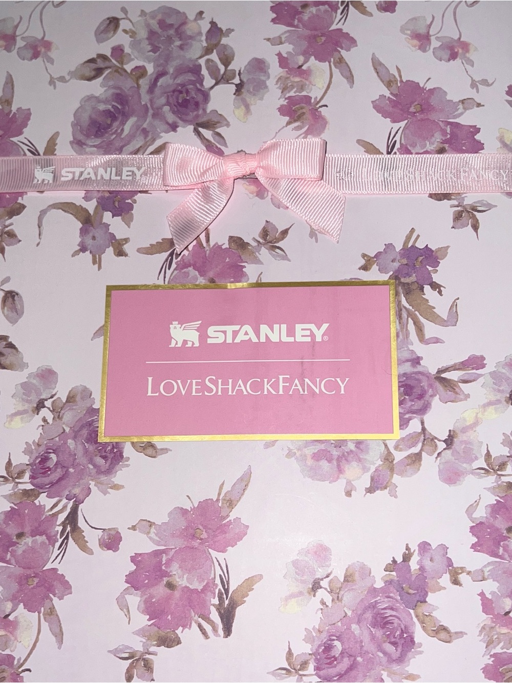 Limited Edition Stanley X LoveShackFancy in Happy Thoughts Pink Floral Pattern - Picture 9 of 10
